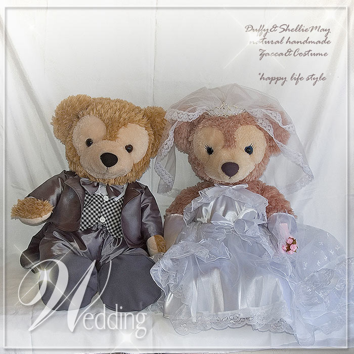 楽天市場】ダッフィー シェリーメイ ウエディング ペア Mサイズ 70cm