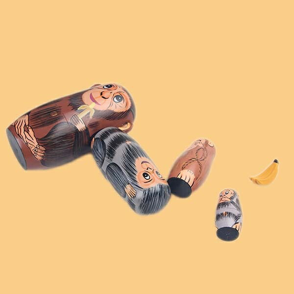 楽天市場】干支 マトリョーシカ 5個組 猿 人形 工芸品 飾り 動物 正月