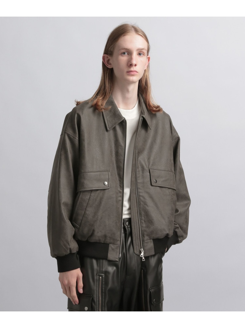 楽天市場】(M)STレザーA2ブルゾン HARE ハレ ジャケット・アウター