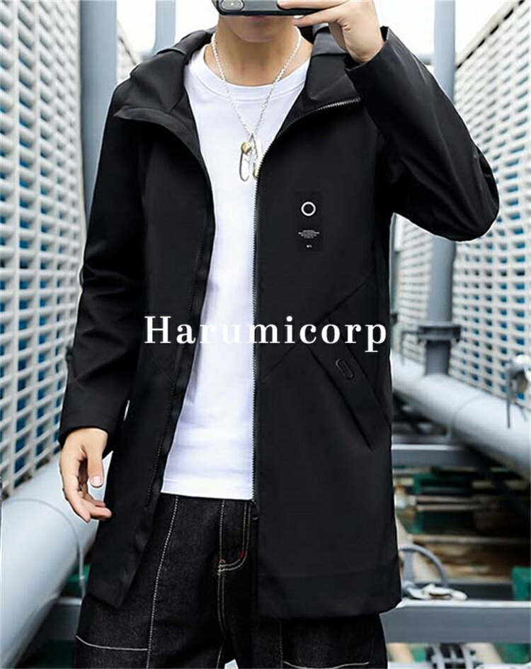 楽天市場】トレンチコート メンズ 秋冬 裏起毛 パーカー ジャケット