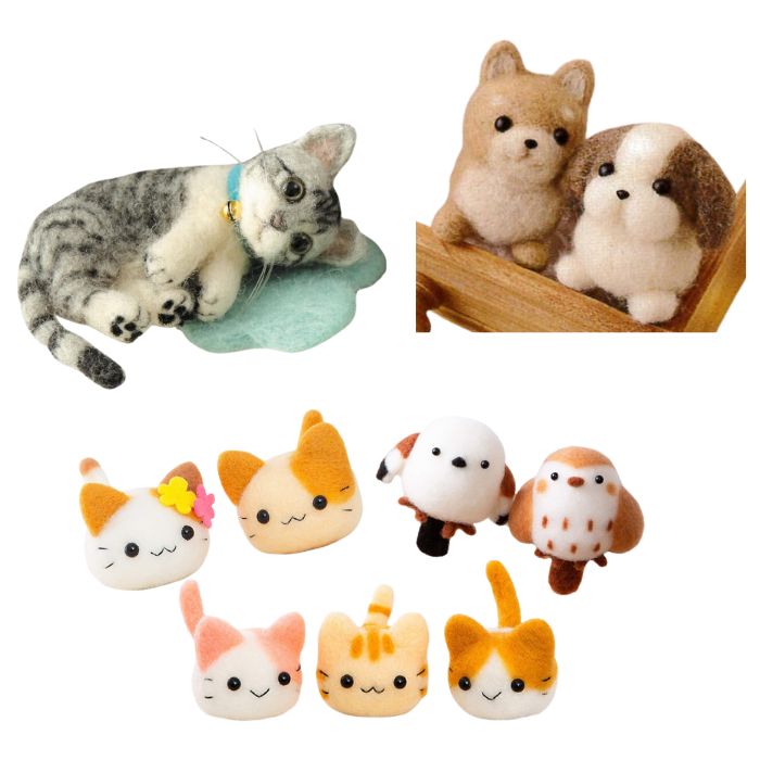 楽天市場】羊毛フェルト アクレーヌキット 3シリーズ うちのこを