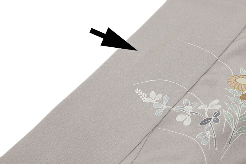 楽天市場】【 中古 】 訪問着 正絹 手描き友禅 灰色 うさぎ お月見