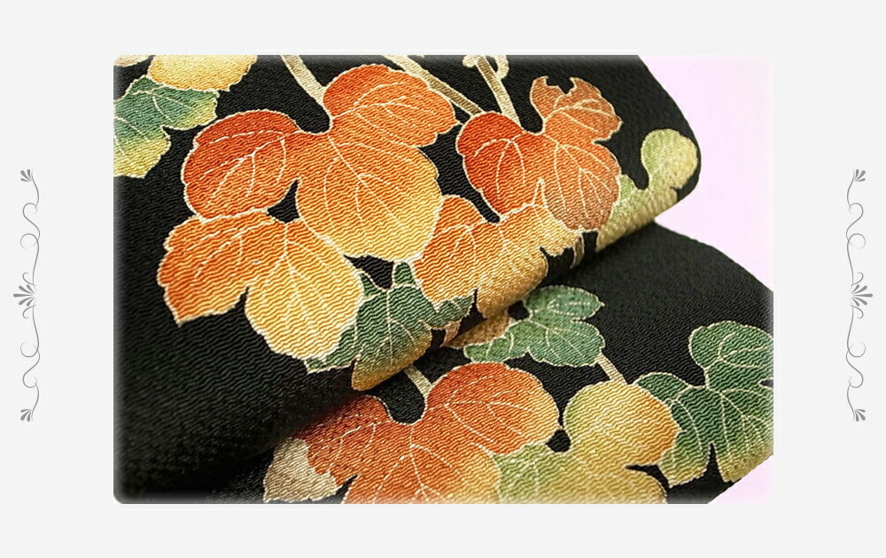 楽天市場】名古屋帯 十日町友禅 秀美 未仕立て 正絹 浜ちりめん 染帯