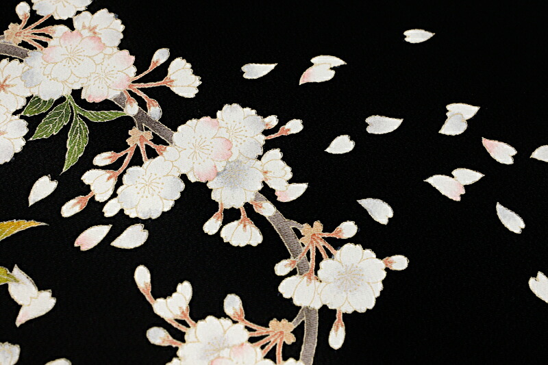 楽天市場】名古屋帯 秀美 十日町友禅 正絹 銀河 九寸 黒地 友禅染 花
