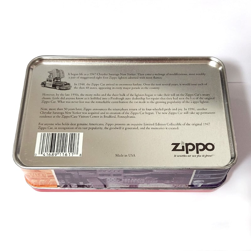 楽天市場】小物入れ レア ジッポカー ティン缶ケース ZIPPO社製 絶版品