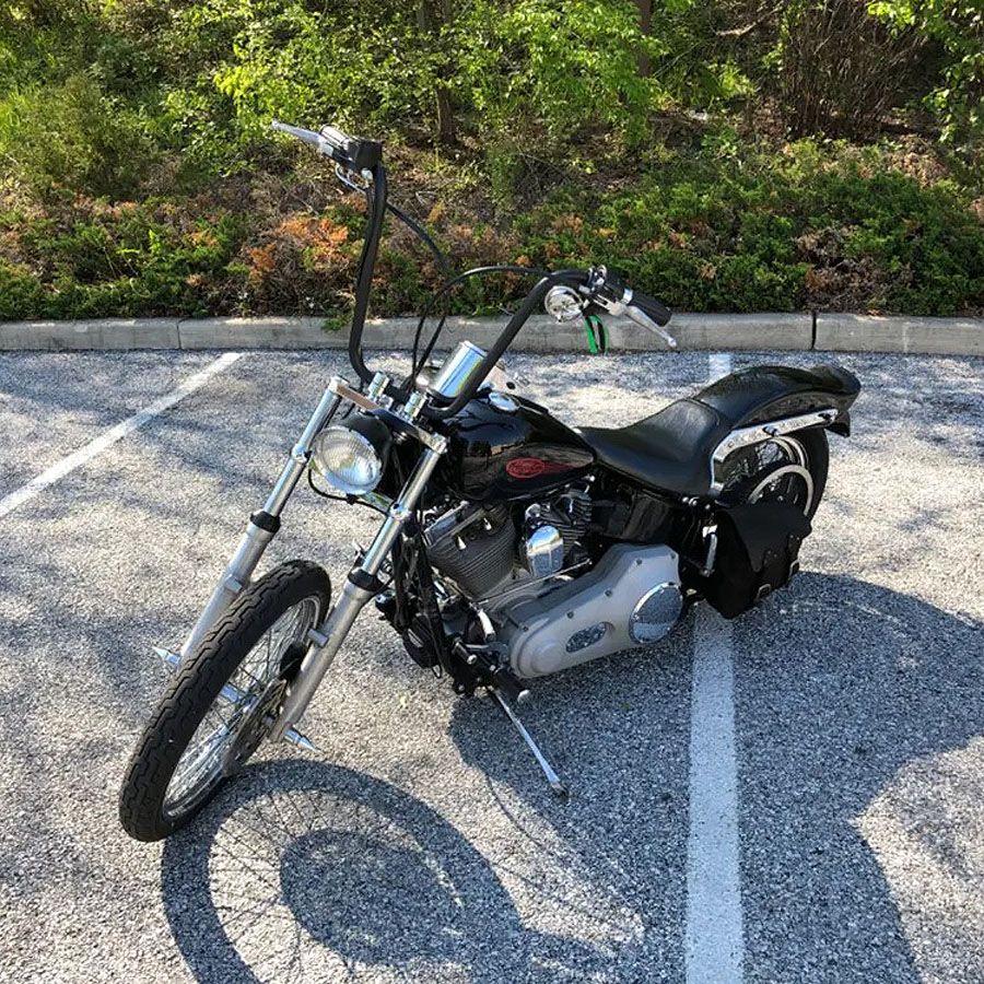 楽天市場】ハーレー 1インチ径 ナロー エイプハンドルバー(ディンプル