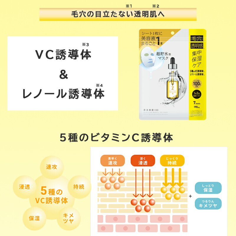 楽天市場】【公式 原液美容100マスク】フェイスパック ONE STONE TWO