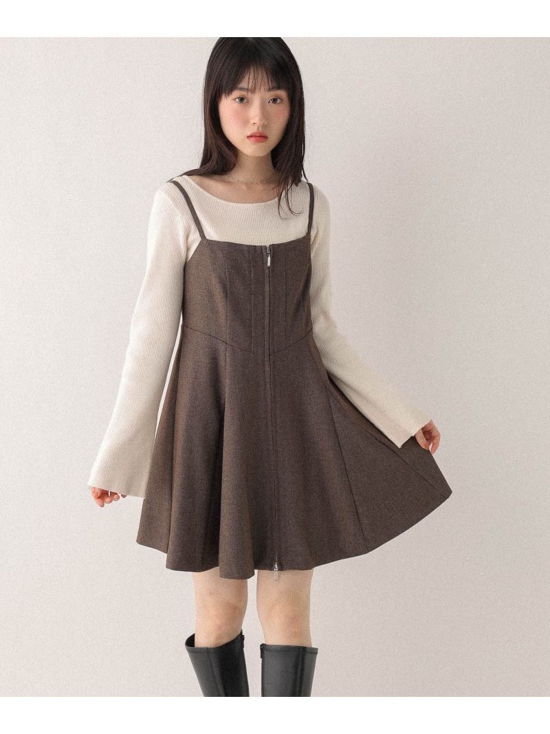 楽天市場】【SALE／62%OFF】サーキュラーZIPキャミミニワンピース