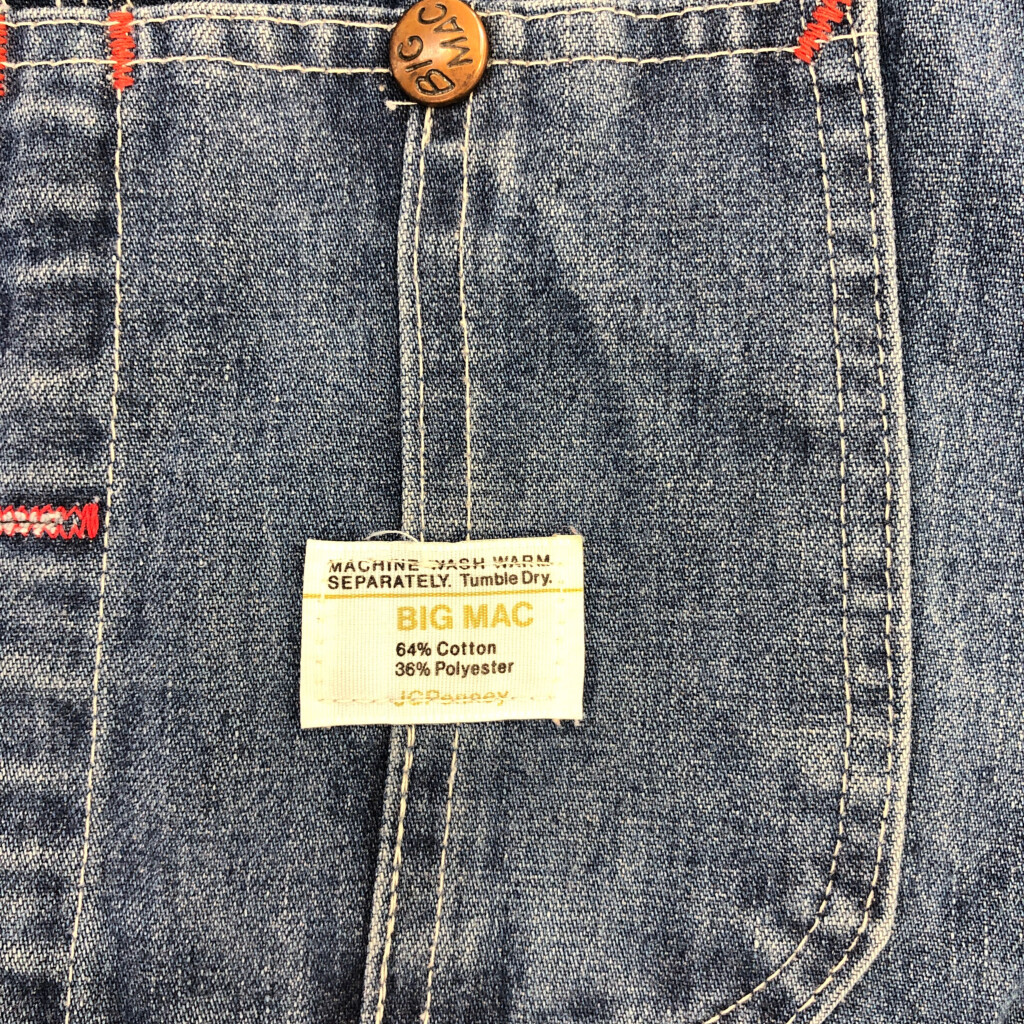 楽天市場】70年代 BIG MAC ビックマック デニム ビブオーバーオール