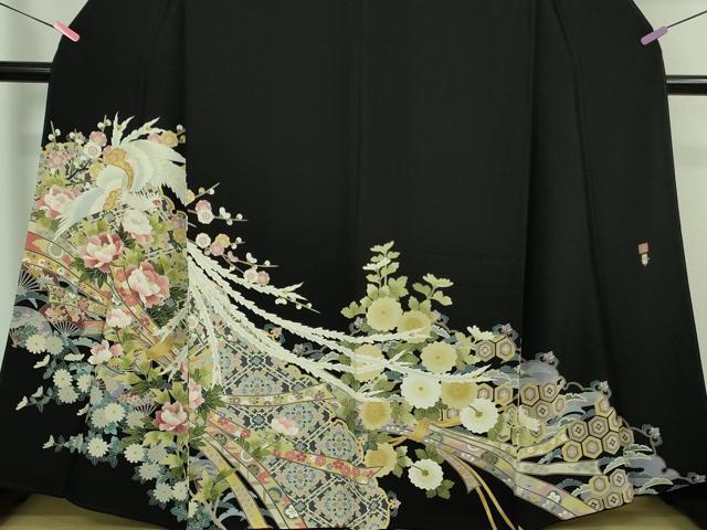 楽天市場】平和屋着物□極上 十日町友禅作家 村松竜介 黒留袖 鳳凰花文