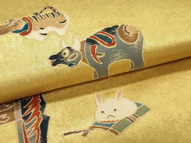 楽天市場】平和屋本店□極上 東京友禅 熊谷好博子 太鼓柄袋帯 十二支