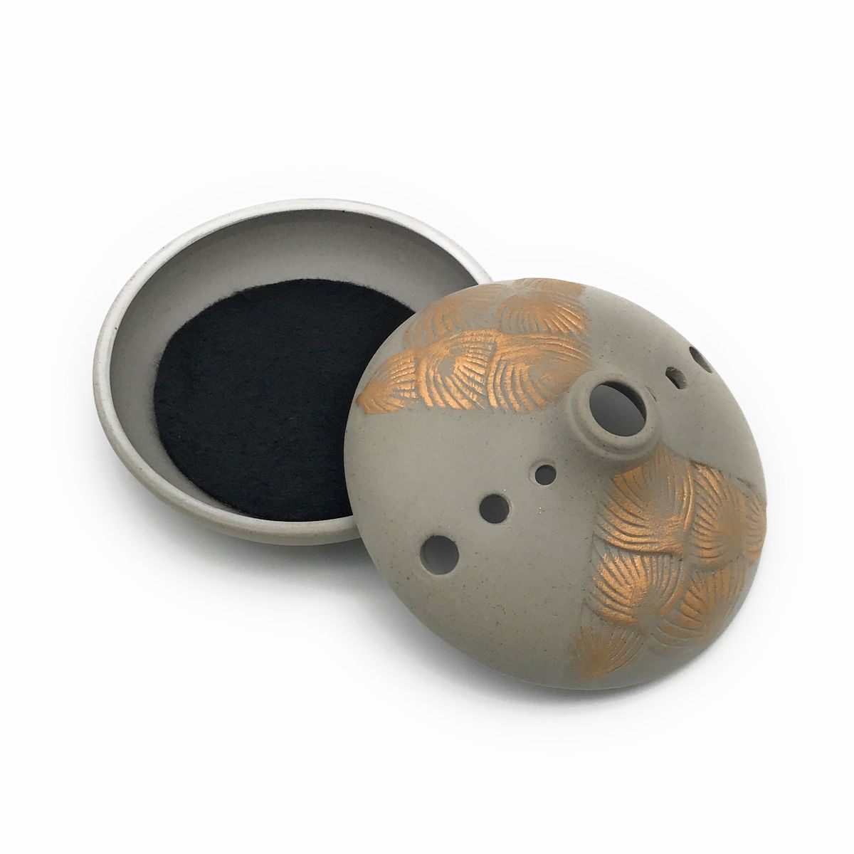 楽天市場】香炉 蓮の花びら 平たい形 和モダン風 陶磁器製 : ヘルツ