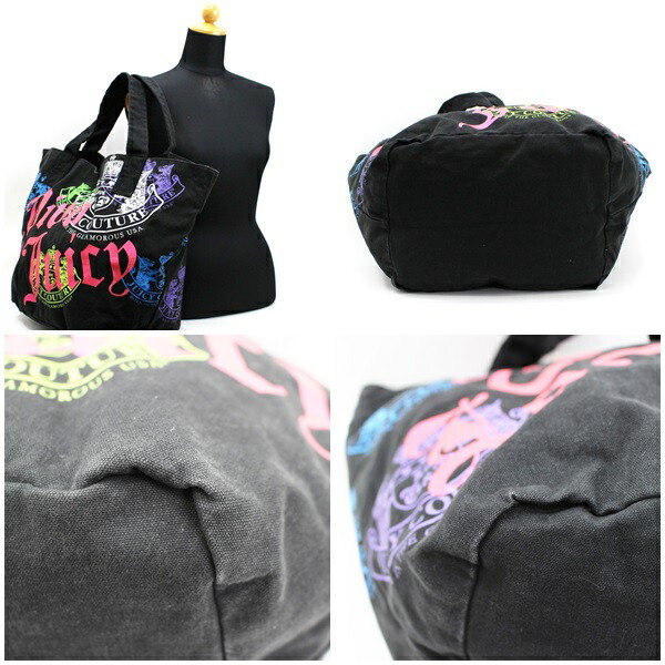 楽天市場】ジューシークチュール トートバッグ キャンバス 肩掛け