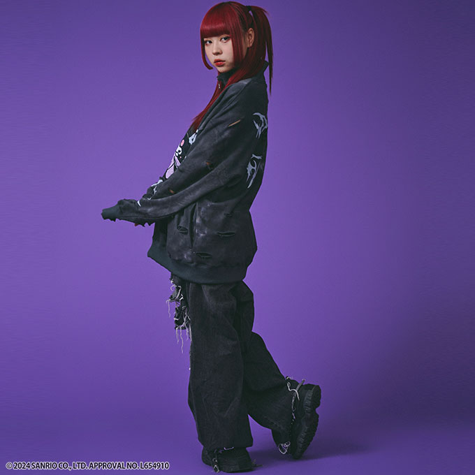 楽天市場】ガルフィー×クロミ 限定 レディース ハーフジップスウェット