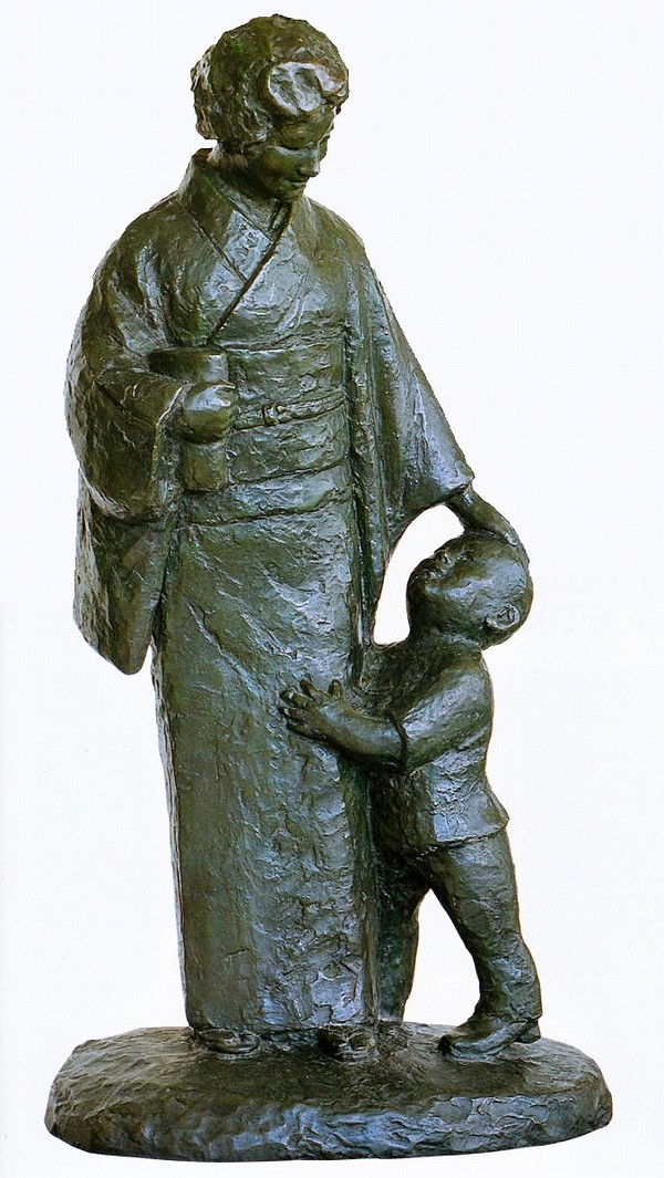 楽天市場】北村西望の名作 おかあさん 日本彫刻界の最高峰 北村西望の