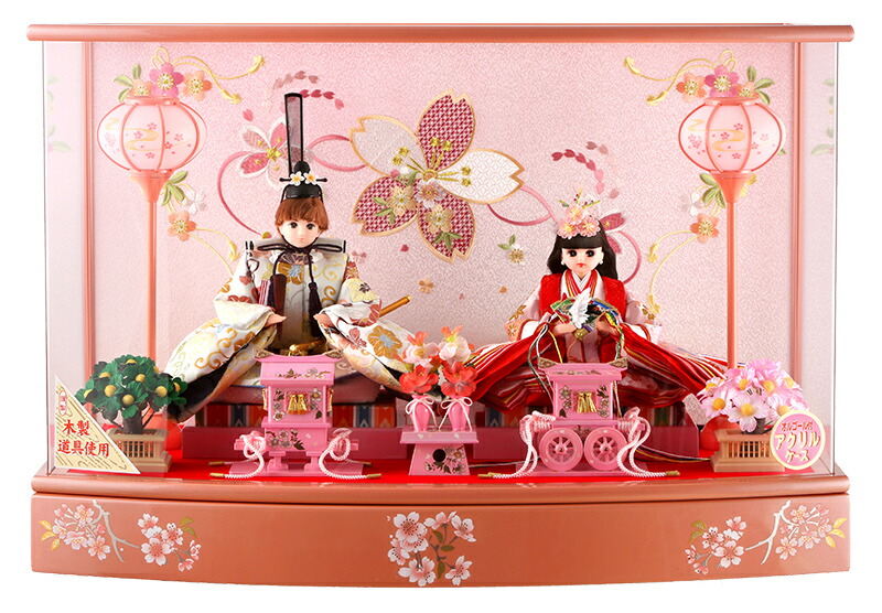 楽天市場】雛人形 特選 リカちゃん 久月 ひな人形 ケース飾り 親王飾り
