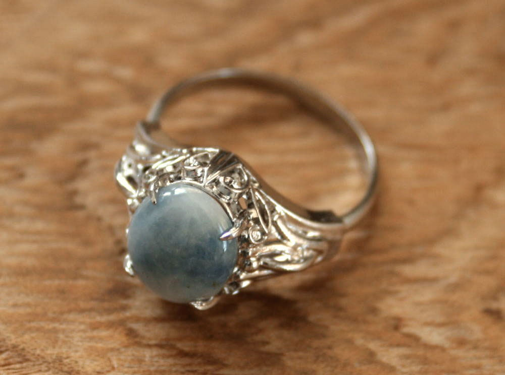 楽天市場】糸魚川青翡翠指輪 R00610 元粋 作 フリーサイズ（サイズ調整