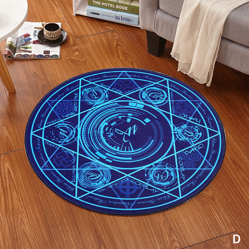 楽天市場】カーペット 魔法陣 丸形 ラグ 魔法陣 洗える 円形