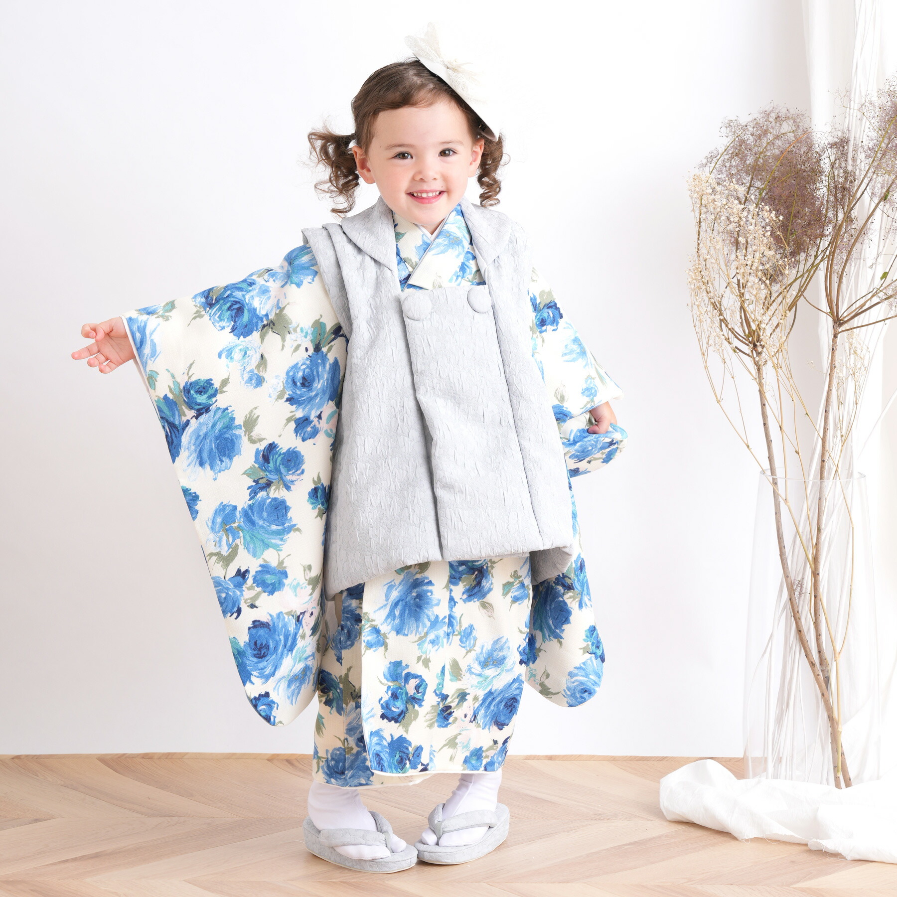 楽天市場】【レンタル】 七五三 3歳 着物 セット utatane 85cm-95cm