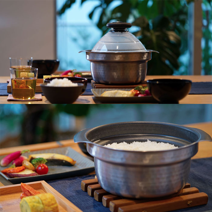 楽天市場】ハリオHARIOフタがガラスの IH対応 ご飯釜雪平 満水容量