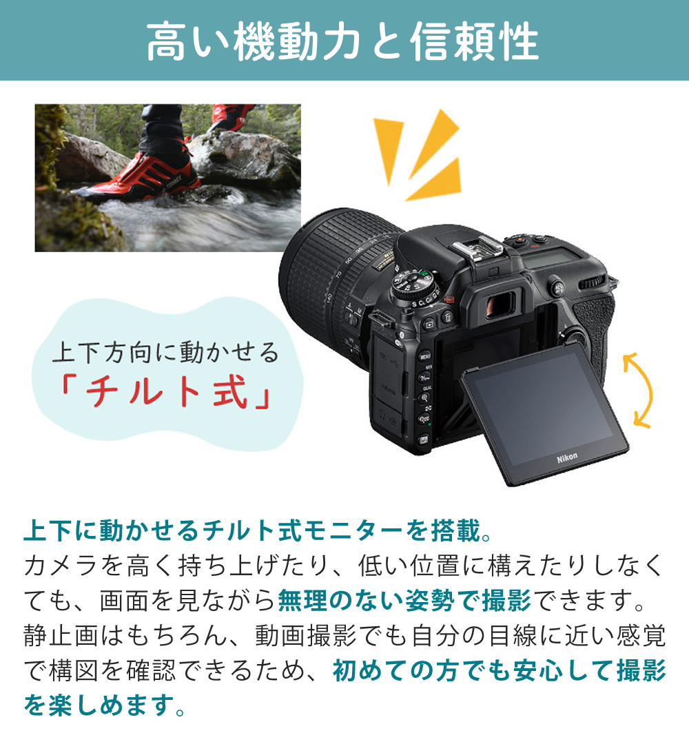 楽天市場】ニコン デジタル一眼レフカメラ D7500 レンズキット AF-S DX