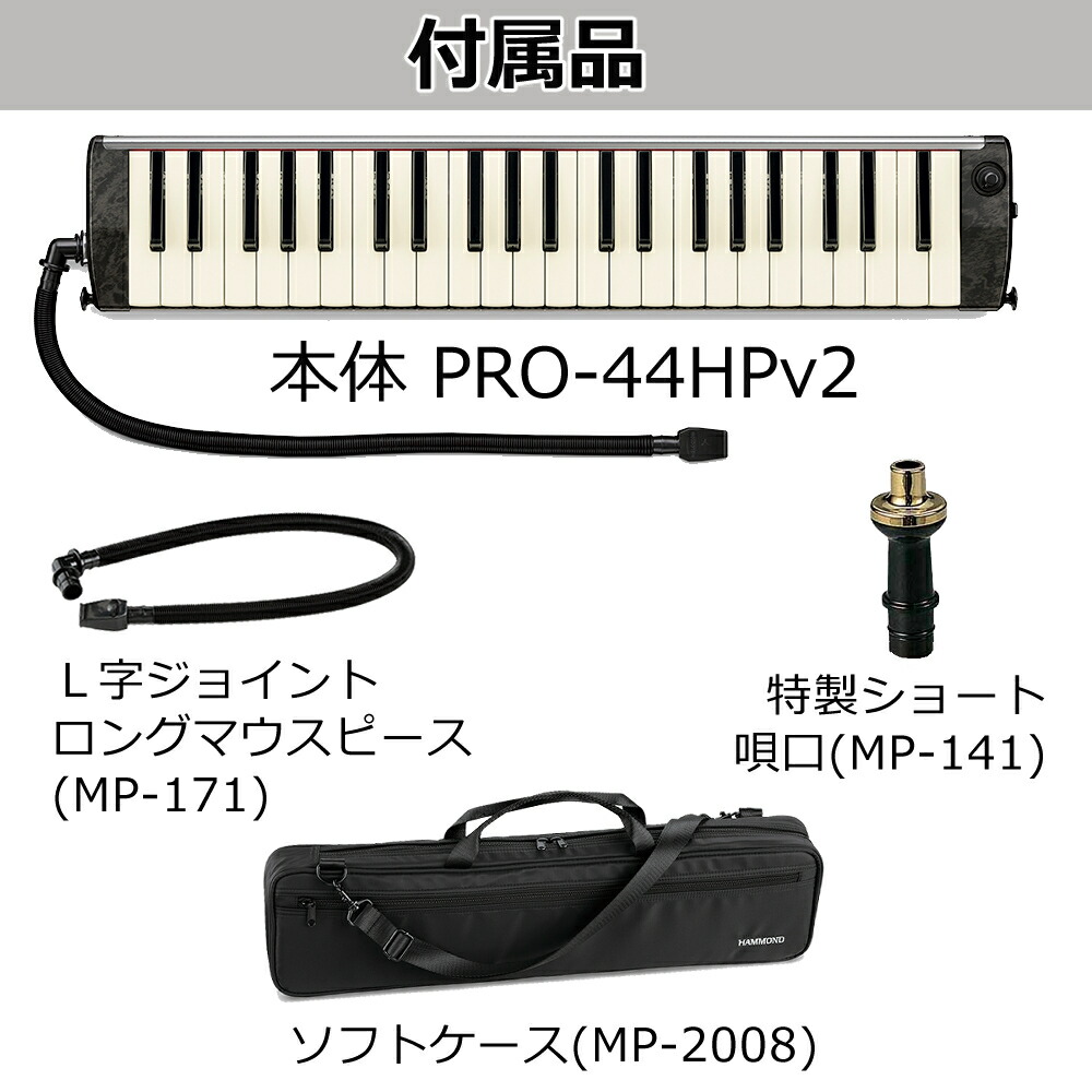 楽天市場】スズキ ハモンド HAMMOND44 PRO-44HPv2 鍵盤ハーモニカ