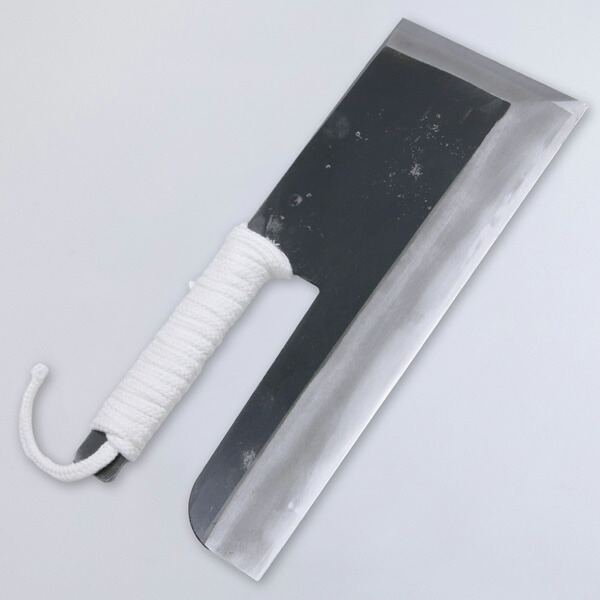 楽天市場】そば切り包丁 片刃 330mm 安来青紙鋼 鋼付 ロープ巻き(麺