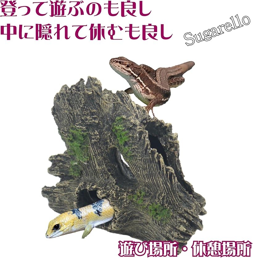 楽天市場】【楽天ランキング1位入賞】爬虫類 隠れ家 登り木 遊び場