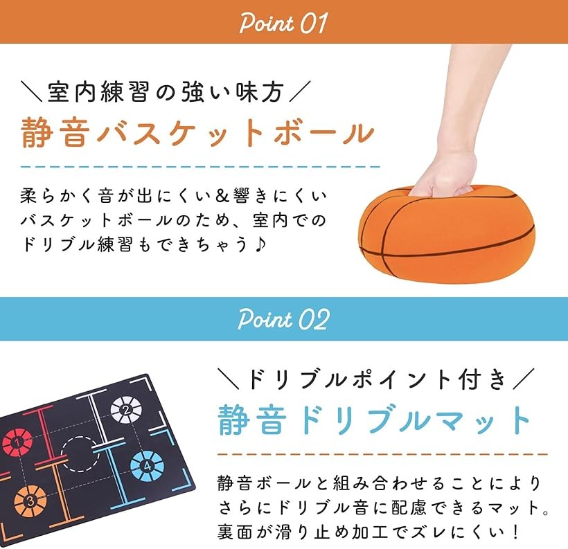 楽天市場】バスケットボール 静音 室内用 ドリブル練習マットセット 5