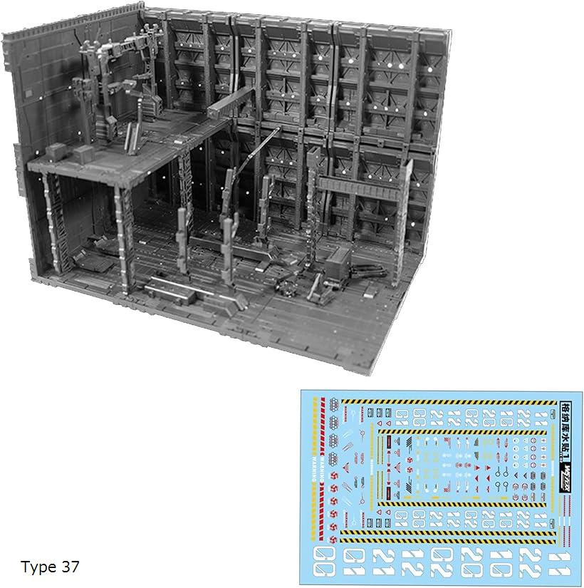楽天市場】プラモデル ジオラマベース 格納庫 アクションベース