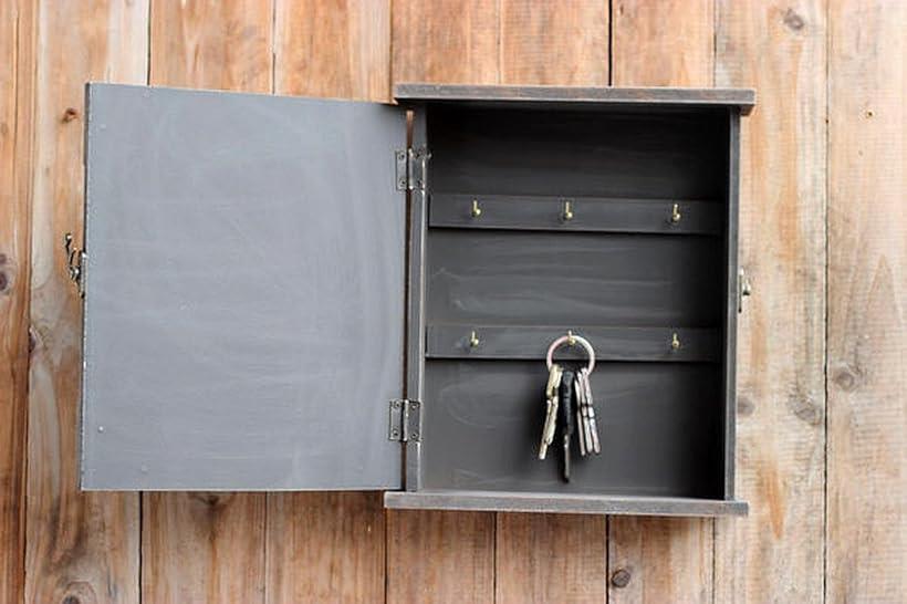 楽天市場】ビンテージ 木製 キーボックス アンティーク 壁掛け 鍵