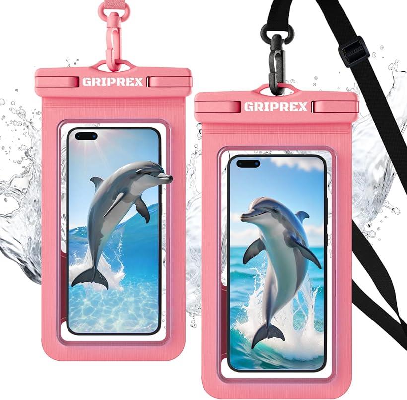 楽天市場】防水 スマホケース 2枚グリップバンド機能 IPX8 顔認証
