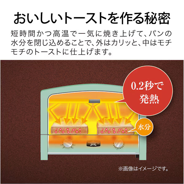 Aladdin AET-GS13D (HW) グラファイトトースター グラファイト