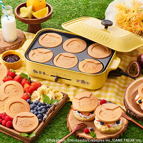 楽天市場】【特典レシピ付】ブルーノ ポケモン ホットプレート