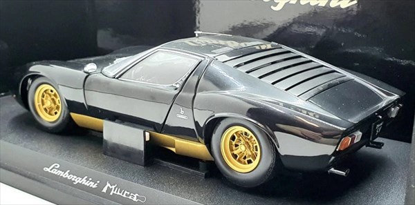 楽天市場】ミニカー 1/18 京商 ランボルギーニ ミウラ P400 SV 黒/金色