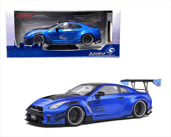 楽天市場】ミニカー 1/18 GTR LBワークス 2020 青色 GTR 35 LB Work