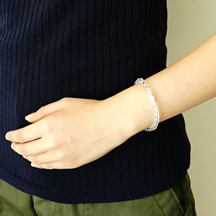 楽天市場】アゼツライト 水晶 ブレスレット パワーストーン 天然石