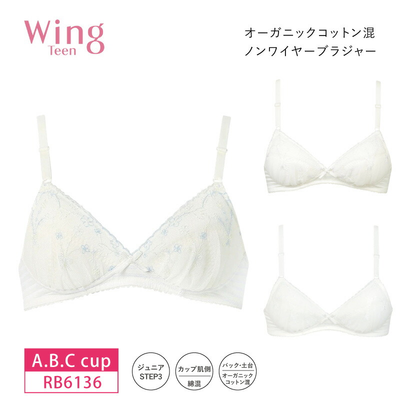 楽天市場】25%OFF ウイング ティーン Wing Teen ブラジャー やわらか