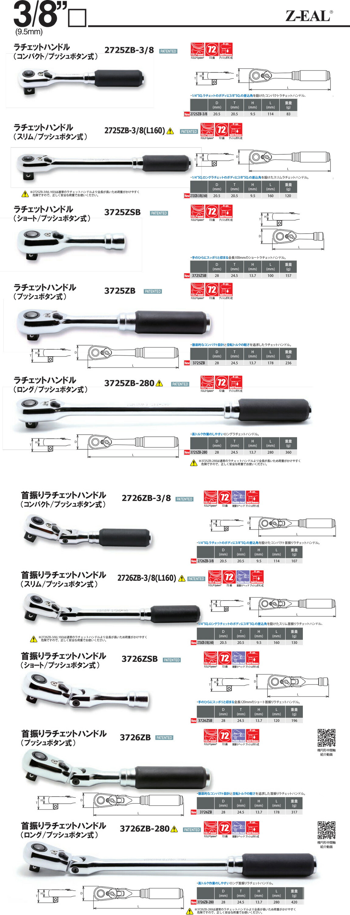 楽天市場】在庫僅少 Ko-ken 3771Z Z-EAL 3/8