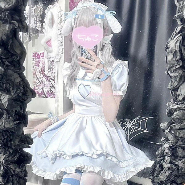 楽天市場】アイドル服 ロリータ ワンピース メード服 かわいい