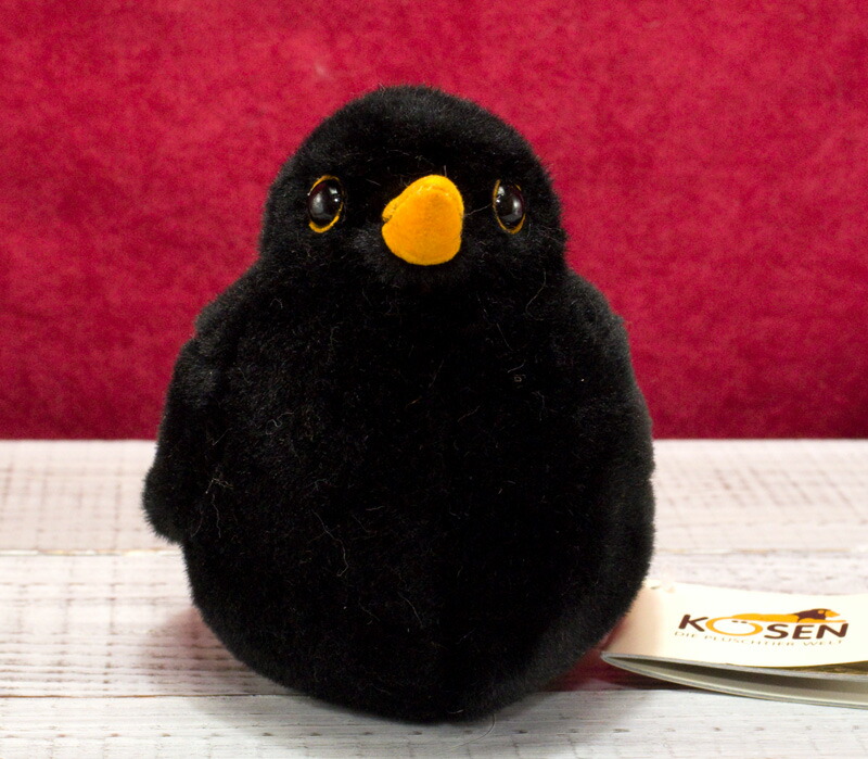 楽天市場】ケーセン ぬいぐるみ Kosen クロウタドリ 19cm Blackbird