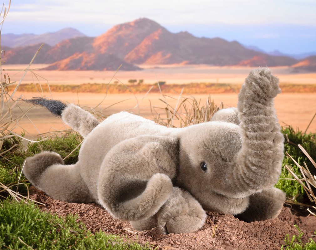 楽天市場】ケーセン ぬいぐるみ Kosen ゾウ 小 寝そべり 27cm Elephant