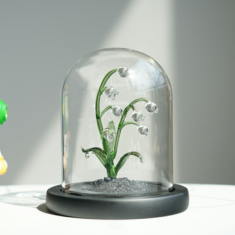 楽天市場】IwaiLoft 幸せ運ぶ 鈴蘭 ガラス細工 スズラン 置物 がらす