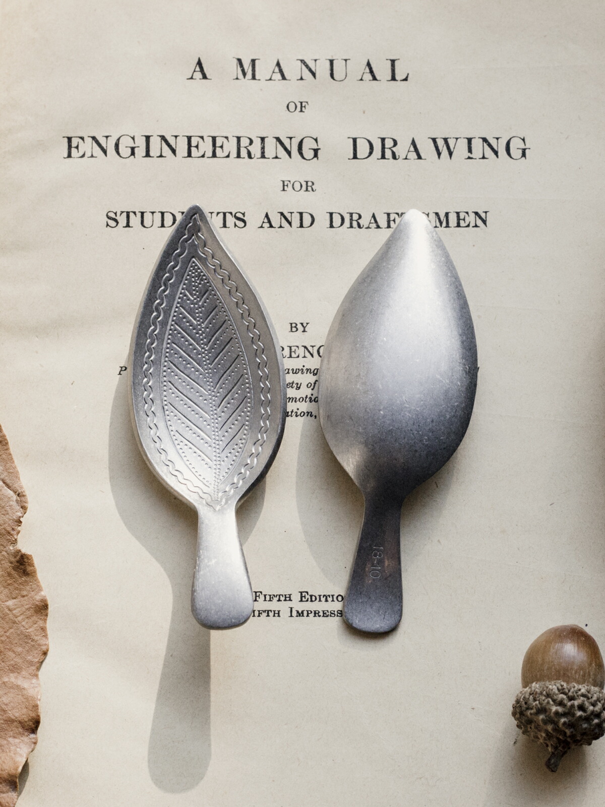 楽天市場】エレガント ティーキャディー リーフ 茶匙 茶さじ 葉形