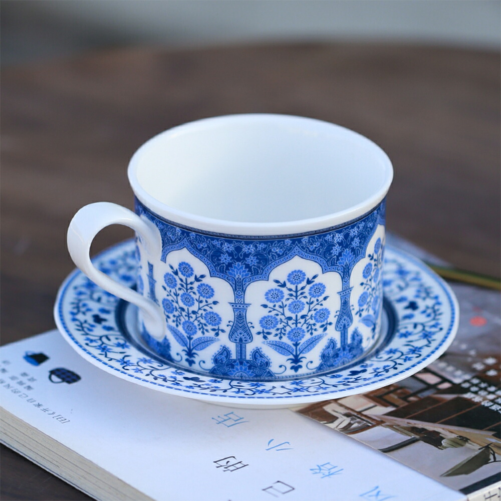 楽天市場】【豪華な中世貴族風・280ml】青花 マグカップ コーヒー