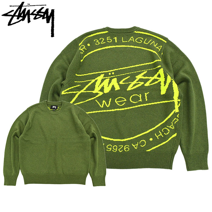 楽天市場】STUSSY（カラーグリーン）（ニット・セーター｜トップス