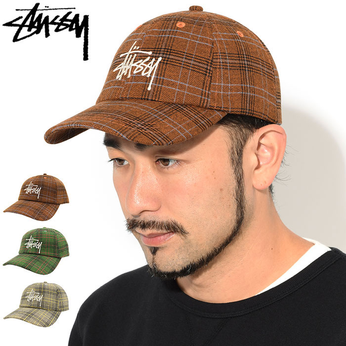 楽天市場】ステューシー STUSSY キャップ 帽子 Big Logo Plaid Low Pro