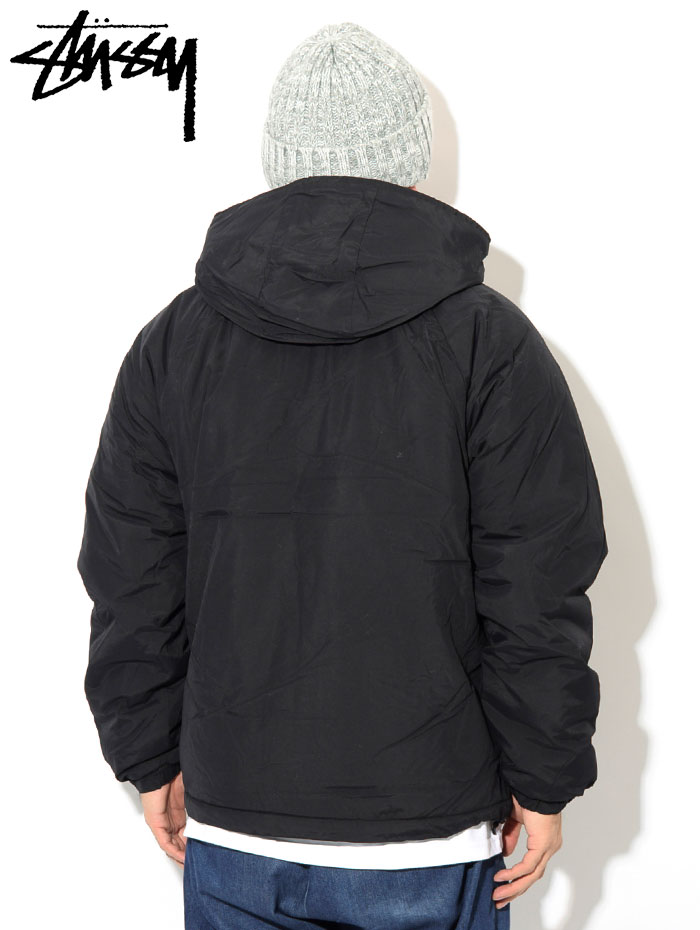ステューシー Stussy F.I.T. 中綿ナイロンジャケット MA-1風 黒