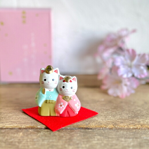 楽天市場】【即納】猫の日 錦彩睦ねこ雛 雛 猫 ねこ ネコ 雛人形