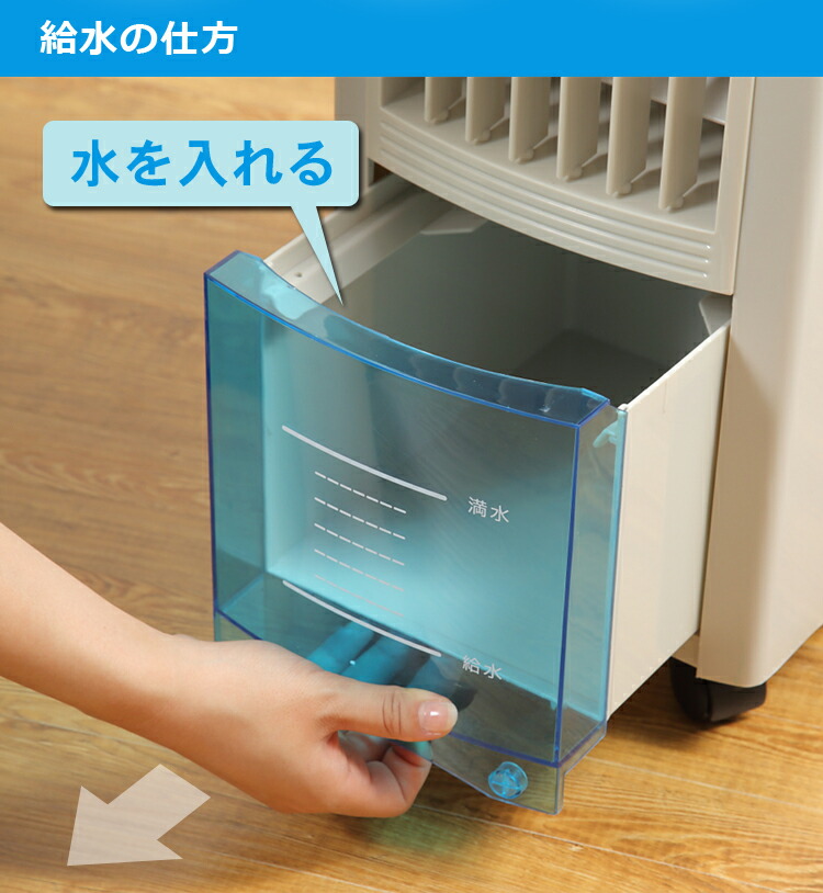 楽天市場】冷風扇 スポットクーラー 保冷剤パック付き 抗菌加工 3.8L